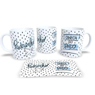 Imagem de Canecas Personalizadas Dinda e Dindo - Estampa Sublimada, Mod.3
