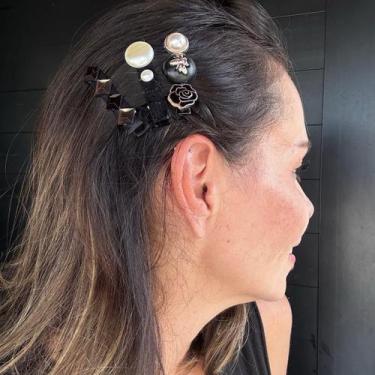 Imagem de Kit Hair Clips Pérolas flores e Abelha - CAMILA VANNI