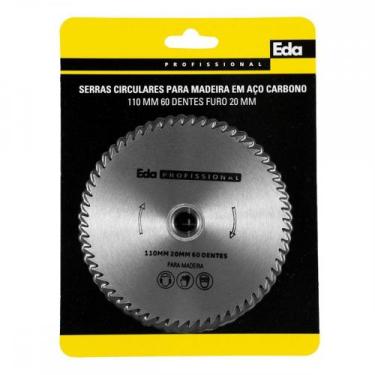 Imagem de Serra Circular Aco Carbono Eda 110Mm - 60D - 0Lb