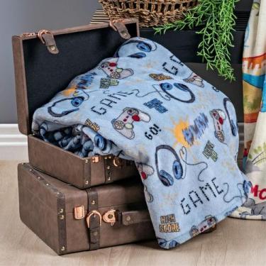 Imagem de Cobertor Solteiro Manta Infantil Flannel estampada para frio intenso q