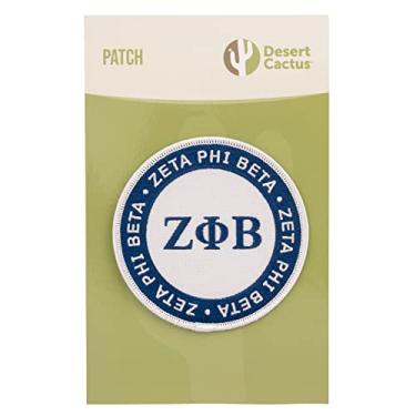Imagem de Desert Cactus Patch Zeta Phi Beta – Aplique bordado para blazers, jaquetas, mochilas, bolsas, chapéus e equipamentos táticos – Zetas ZPHIB (Pacote 6)