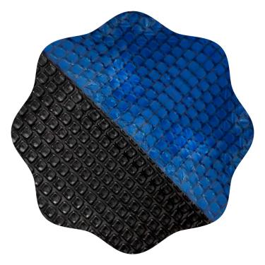 Imagem de Capa Manta Lona Térmica Para Piscina 9,0 x 4,0m Proteção Uv 300 Micras Preta e Azul