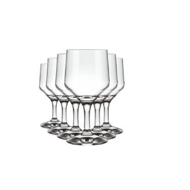Imagem de Jogo 6 Taças Água/Vinho Buffet SM 300ml Vidro Nadir Figueiredo (J700)
