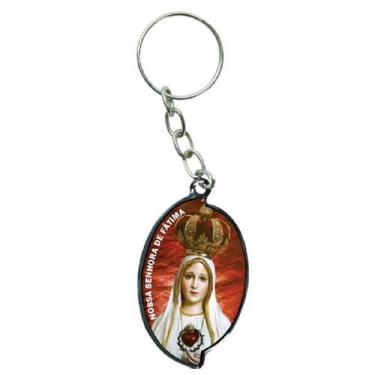 Imagem de Chaveiro Nossa Senhora de Fátima Oval - FORNECEDOR 17