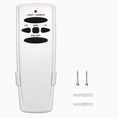 Imagem de Onisamt Substituição de Controle Remoto do Ventilador de Teto Hampton Bay Hunter para Fanhd Hd5 Uc7078T Rr7079T L3H2010Fanhd L3H2014Fanhd, 3 Velocidades com Dimmer de Luz, com Montagem Na Parede
