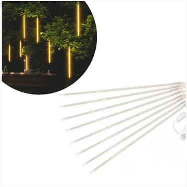Imagem de Iluminação externa a prova dágua Cascata De Efeito Gelo Chuva Natal e Ano novo - 8 Tubos De Luz Led 75cm