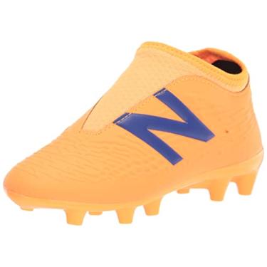 Imagem de New Balance Tênis de futebol infantil Tekela V3+ Magique Junior FG Slip-On, Impulse/laranja vibrante, 18
