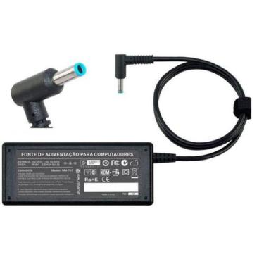 Imagem de Fonte Carregador 19,5v Para Ultrabook Hp Pavilion 14-D02 Plug Azul