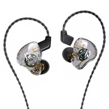 Imagem de YINYOO Fones de Ouvido com Fio Kbear Ks1 No Monitor de Ouvido Fones de Ouvido com Graves Profundos, Iem de Alta Resolução, Fone de Ouvido Intra-Auricular com Circuito Magnético Duplo e Cabo Destacável