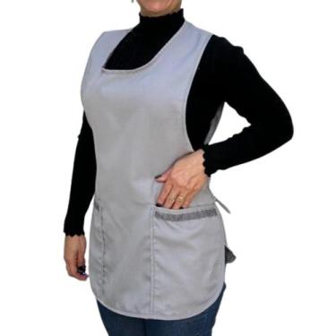 Imagem de Avental Bata Frente e Costas com dois bolsos Frontal kit 10 peças - Ar