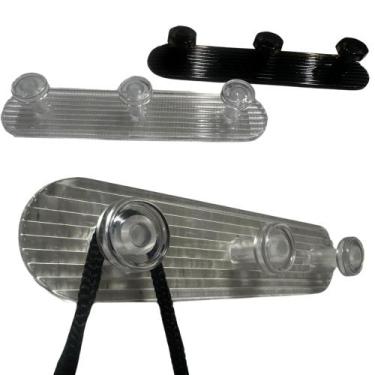 Imagem de Cabide Adesivo Triplo Multiuso Solução Elegante para Pendurar Roupas B