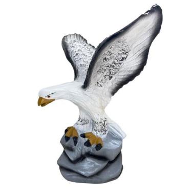 Imagem de Estatua Gavião Albino De Resina Escultura Enfeite Decoração - LZ Decor