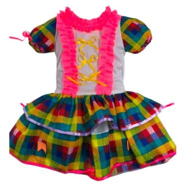 Imagem de Vestido Infantil Caipira Festa Junina - CRISTINA, PP P M G GG