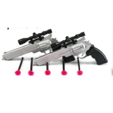 Imagem de Lança dardos brinquedo arminha soldadinho plastico brinquedo - JR