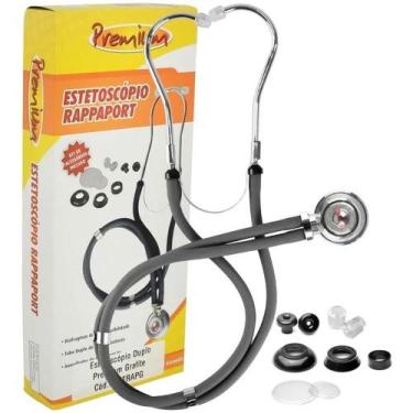 Imagem de Estetoscópio Rappaport Premium Escolha A Cor, Grafite