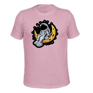 Imagem de Camiseta Plus Size 100% Algodão Malha 30.1 Estampada Luastronauta - Su