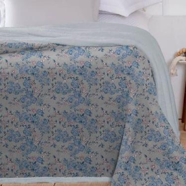 Imagem de Cobertor Sherpa Queen Dupla Face Sherpa Toque Pele de Ovelha Carneiro 