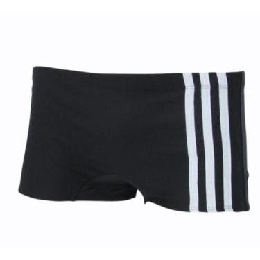 Imagem de Sunga Box adulto cores variadas - Beach lines, Preto, M