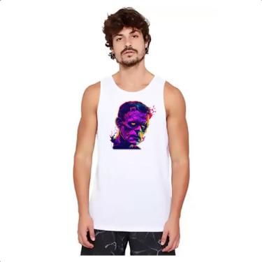 Imagem de Camiseta Regata Frankstein Neon Art Face - Alearts, P