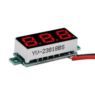 Imagem de Mini Voltímetro Digital 0,28 Polegadas 2,5 A 30V Vermelho