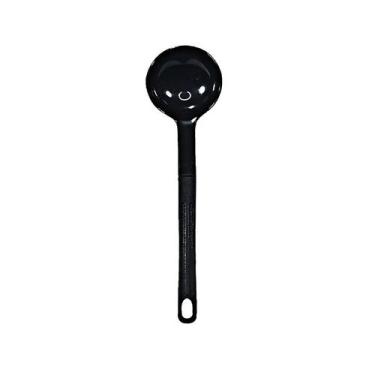 Imagem de Concha De Feijão Nylon Talher Cozinha Utensílio Preto 28Cm - Talheres 