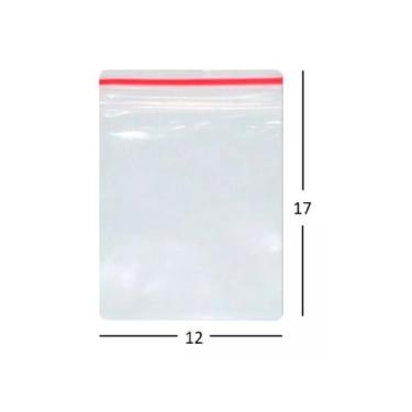 Imagem de 500 Sacos Saquinho Zip Lock Hermético 12x17cm Plastico - Talge
