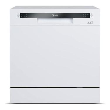 Imagem de Lava-loucas 8 Servicos Branca 59,5x55x50cm 127v - Midea, Branco, 110V