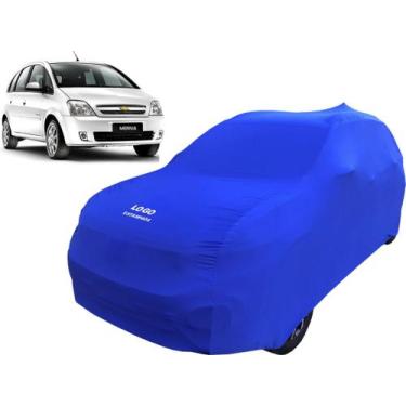 Imagem de Capa Automotiva Chevrolet Meriva Tecido Helanca Cor Preta - Mz, Azul