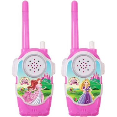 Imagem de Walkie Talkie Infantl Princesas Rosa Radinho Comunicador - Art Brink