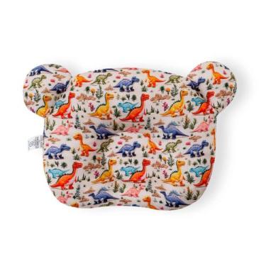 Imagem de Travesseiro Anatômico Bebê Rn Macio Cabeça Chata - DINOSSAURO N3 - CLI