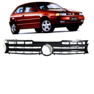 Imagem de Grade Frontal Volkswagen Gol Bola G2 1995 96 97 98 99 Preta - Sofistic