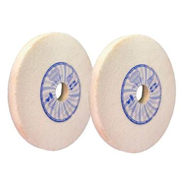 Imagem de Kit 2 Rebolo Branco 6 x 3/4 Polegada Reto Afiação Ferramenta - Inabra,