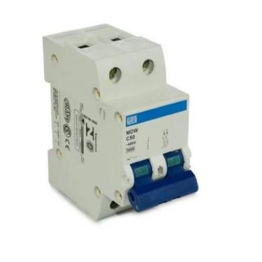 Imagem de Mini disjuntor bipolar weg mdw c10a - c50a
