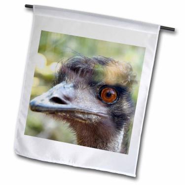 Imagem de 3dRose fl_76226_1 Bandeira de jardim Emus Face, Taranga Zoo, Sydney, NSW, Austrália,-AU01 IHO000-Inger Hogstrom