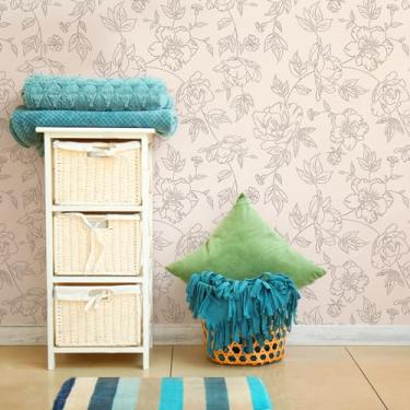 Imagem de GSS Designs Estênceis de parede de flores grandes 50 x 61 cm para pintura em tela de madeira, papel, tecido, parede, reutilizável, faça você mesmo, estênceis de artesanato para pintar flores e folhas