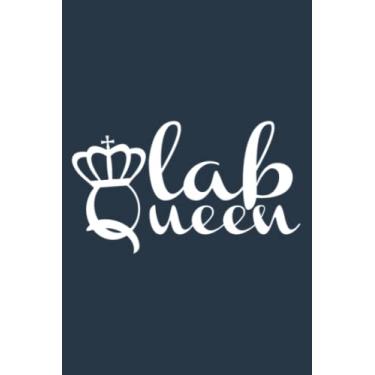 Imagem de Lab Queen Medical Laboratory Scientist Phlebotomist Lab Week Pretty Meme: Notebook A5 size (6 inch wide x 9 inch high), 120 pages with lined
