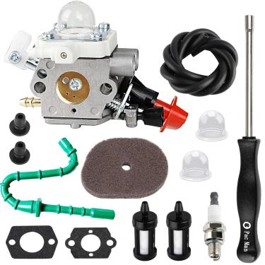 Imagem de Hettluo Carburador FS 56RC com kit de linha de combustível para Stihl FS 56 RC FS70R FS56 FS70 FS40 FS56C FC70 HT56C KM56 FC56 FS50 FS70C HT56 KN56 KM56C peças de substituição para comedor de ervas