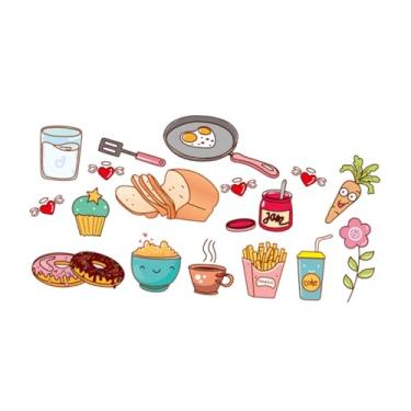 Imagem de Bothyi Adesivos de parede de cozinha decalque, arte murais decoração moderna restaurante fundo arte de parede decoração, papel de parede de pvc para sala de