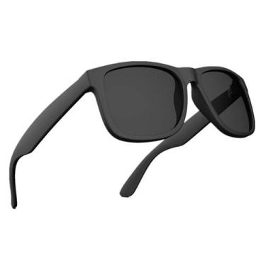 Imagem de Óculos de Sol Masculino Quadrado Polarizado Original Preto Fosco N4746