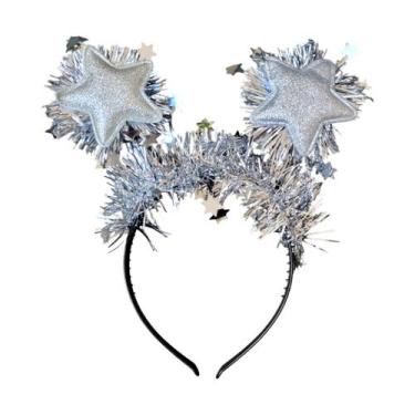 Imagem de Tiara Feminina Carnaval Estrela Brilhante Fantasia - Lika Bijuterias, 