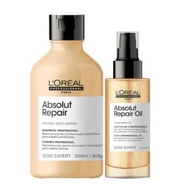 Imagem de Kit L'Oréal Absolut Repair Shampo 300ml + Óleo 90ml - L'ORÉAL PROFESSI