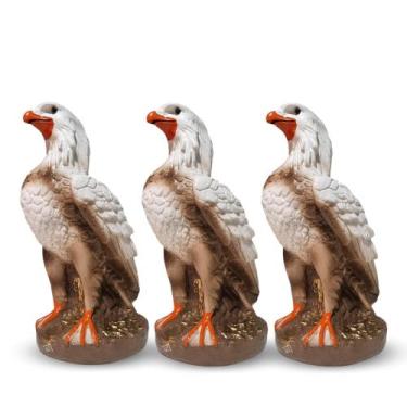 Imagem de Kit 3 Pçs Gavião Águia Espanta Pombos Maritacas Envernizado Exclusivo 
