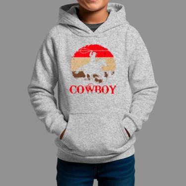 Imagem de Moletom Canguru Infantil Basico Masculino Casual Moda Country Inverno 