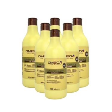 Imagem de Condicionador Colágeno 500ml Omega Hair Fardo 6 Unidades