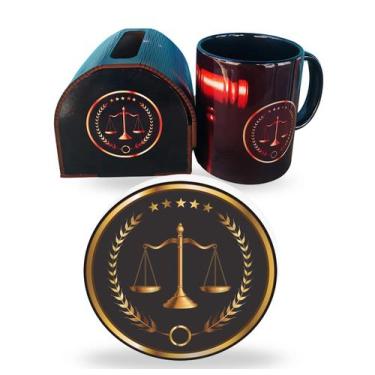 Imagem de Kit Presente Advogados Direito Com Mousepad Exclusivo - Reidopendrive