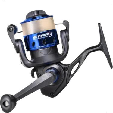 Imagem de Molinete De Pesca Star3 Marine Sports 3rol 5.21 Com Linha, Azul sapphi
