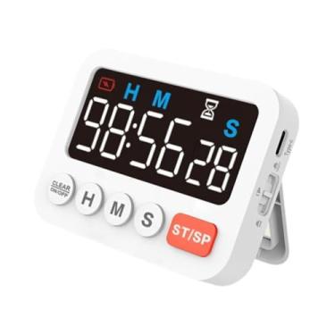 Imagem de IEUDNS Timer de cozinha Gadget Back Stand Contagem versátil Contagem do timer de cozinha Relógio de cronômetro para cozinhar do chuveiro do banheiro