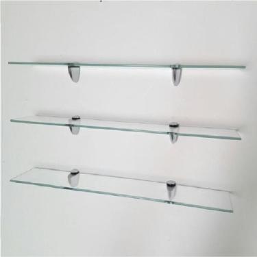 Imagem de Prateleira de vidro decorativa 30x10 Bico Tucano kit com 3 unidades - 