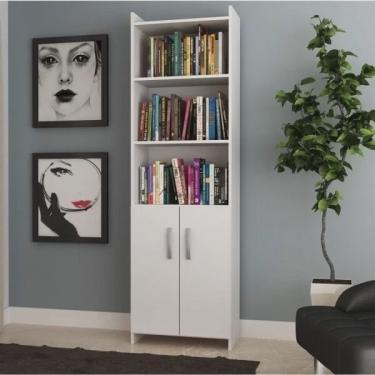 Imagem de Estante para Livros 2 Portas 177cmx52cm Espresso Móveis