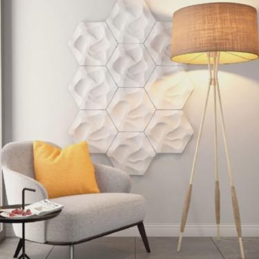 Imagem de Kit c/15 barras Rodapé de Poliestireno MD8 12mm x 244cm x 8cm 36m